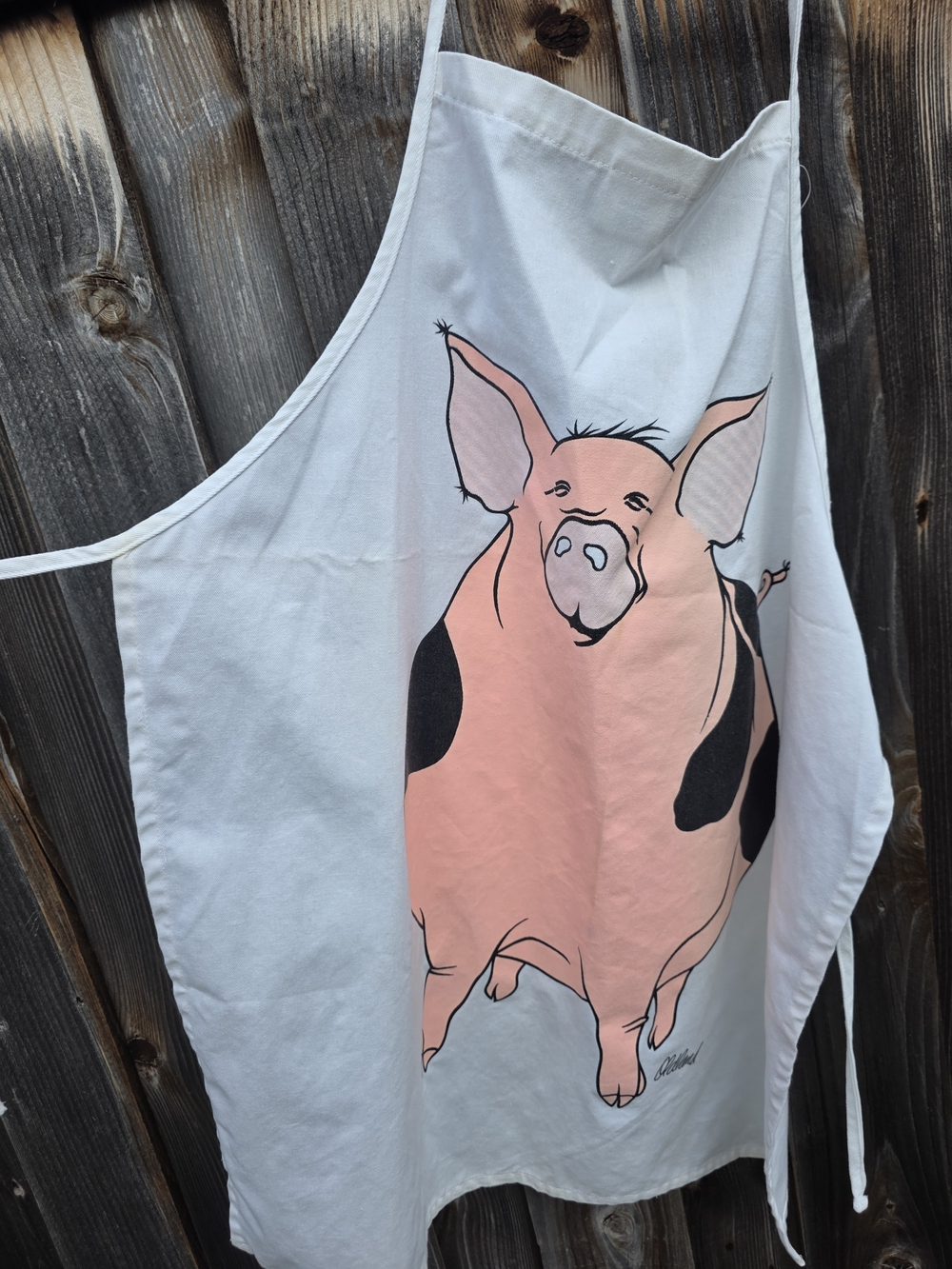 Hatley Pink Pig Graphic Apron